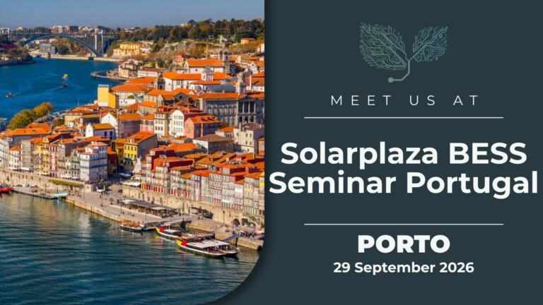 Meet us at The Solarplaza BESS Seminar Portugal